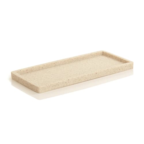 Alistaire Collection, Sandstone Resin Small Amenity Tray, Sand